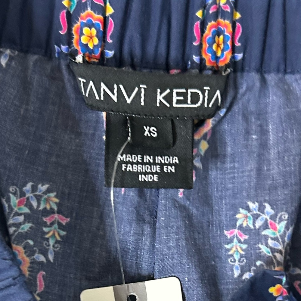 NEW Anthropologie Tanvi Kedia Colorful Bohemian Wide Leg Pants size XS NWT - Picture 6 of 12